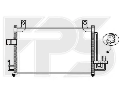 <strong>Конденсатор кондиціонера Bando FP 40 K388-X (фото 1)</strong>