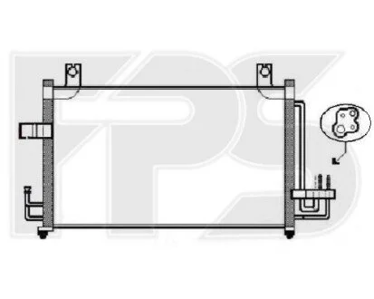 Конденсатор кондиціонера для Bando FP 40 K388-X фото товару