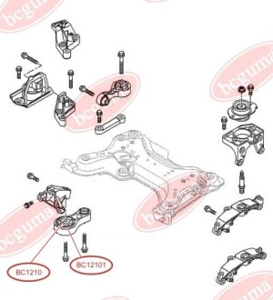 Подушка двигателя BC GUMA BC12101 фото товара