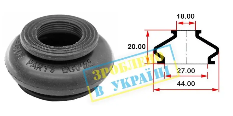 <strong>Пильовик кульової опори BELGUM PARTS BG0122 (фото 1)</strong>