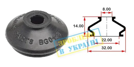 Пильовик кульової опори для BELGUM PARTS BG0128 фото товару