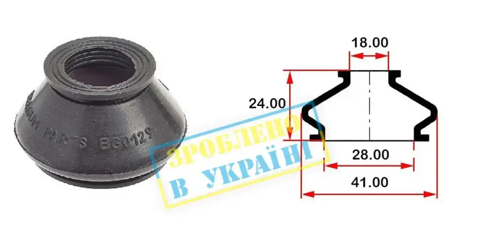 <strong>Пильовик кульової опори BELGUM PARTS BG0129 (фото 1)</strong>