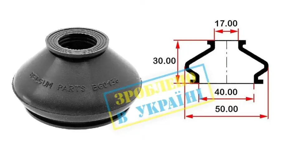 <strong>Пильовик кульової опори BELGUM PARTS BG0136 (фото 1)</strong>