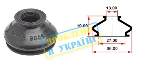 Пильовик кульової опори для BELGUM PARTS BG0149 фото товару