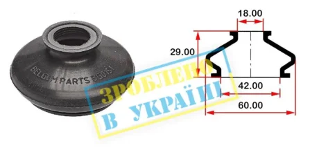 Пильовик кульової опори для BELGUM PARTS BG0151 фото товару