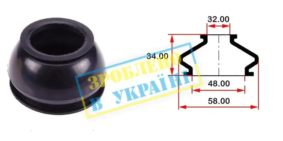 <strong>Пильовик кульової опори BELGUM PARTS BG0156 (фото 1)</strong>