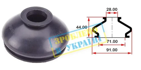 Пильовик кульової опори для BELGUM PARTS BG0159 фото товару