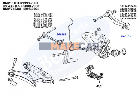 Пильовик кульової опори BELGUM PARTS BG0169 фото товару