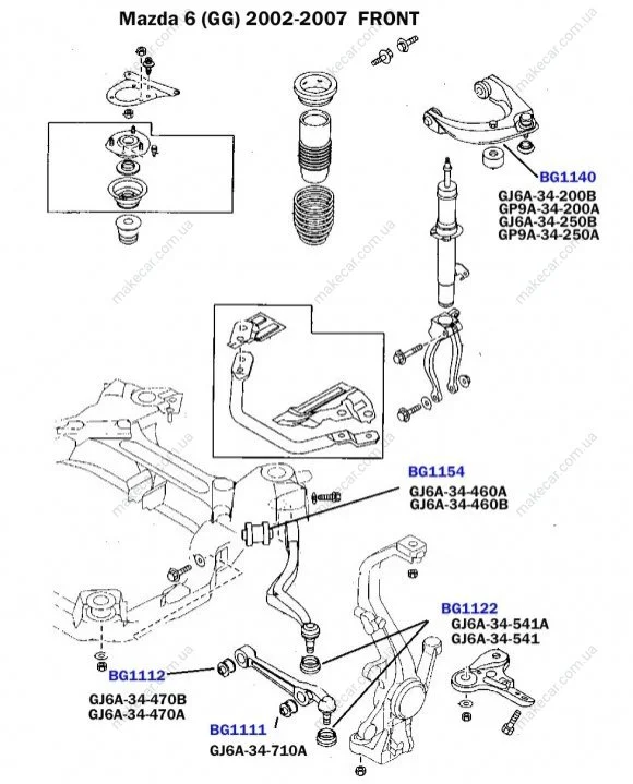 <strong>Сайлентблок переднього нижнього важеля (внутрішній) BELGUM PARTS BG1112 (фото 1)</strong>