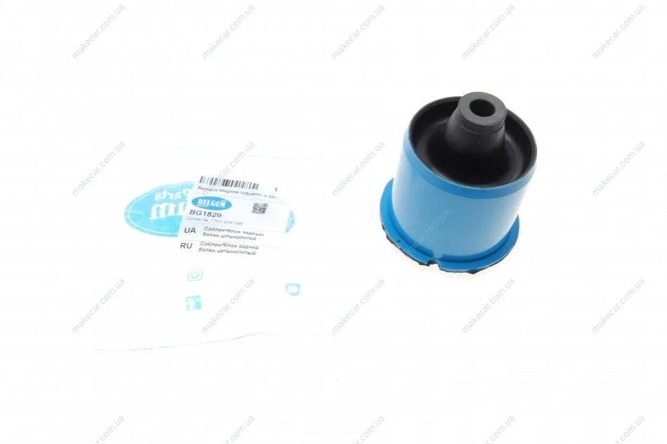 <strong>Сайлентблок задньої балки цільнолитий Renault Megane II/Scenic II 03- BELGUM PARTS BG1829 (фото 1)</strong>