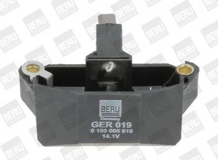 VW Реле-регулятор генератора (Valeo) Golf, Jetta, Passat, Polo AUDI 80/10 для Audi, Volkswagen, Seat BERU GER019 фото товару