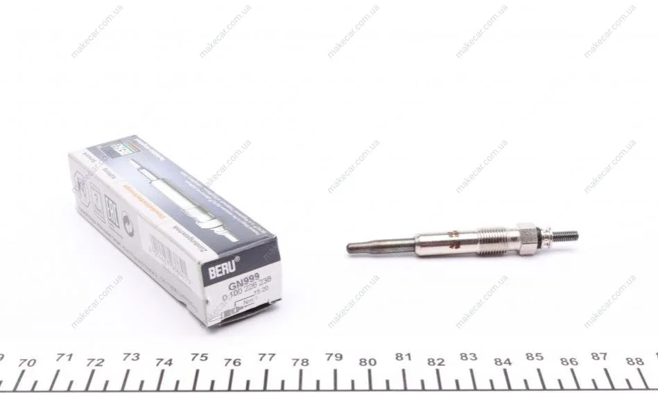 <strong>Свічка розжарювання 1.8/2.2 Laguna/Focus/Scenic/Megane/Accord/Civic/ROVER/VOLVO M10x1.0 BERU GN999 (фото 1)</strong>