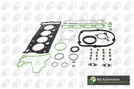 Комплект прокладок з різних матеріалів для Volkswagen, Audi, Seat, Skoda BGA HK9791 фото товару