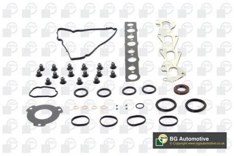 Комплект прокладок з різних матеріалів для Hyundai, Mitsubishi, JAC, Haval, KIA BGA HN0400 фото товару