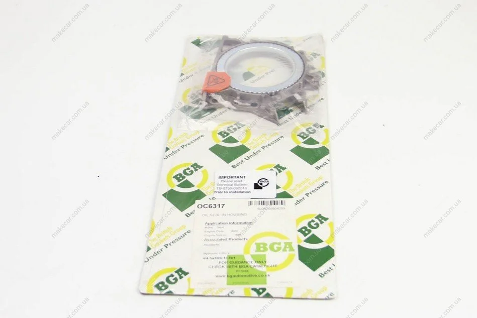 <strong>Сальник 84.5x106/163x11.5 колінвалу задній VW Caddy 1.0/1.4/1.6i 95-05 (в корпусі) BGA OC6317 (фото 1)</strong>