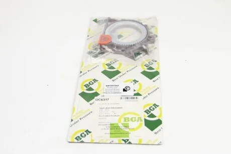 Сальник 84.5x106/163x11.5 колінвалу задній VW Caddy 1.0/1.4/1.6i 95-05 (в корпусі) для Volkswagen, Audi, Skoda, Seat BGA OC6317 фото товару