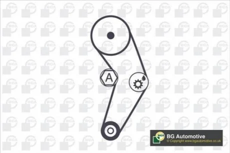 Роликовий модуль натягувача ременя (ролик, ремінь) для Skoda, Volkswagen, Seat, Audi BGA TB0110K фото товару