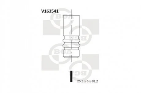 Клапан двигуна для BGA V163541 фото товару