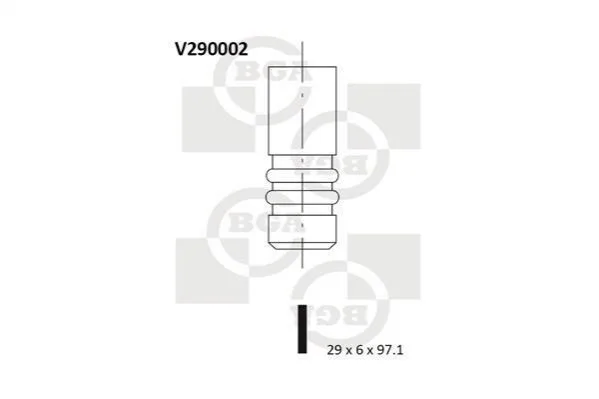 <strong>Клапан двигуна BGA V290002 (фото 1)</strong>