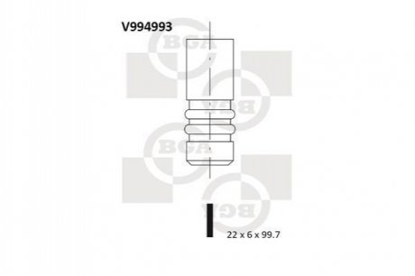 Клапан двигателя BGA V994993