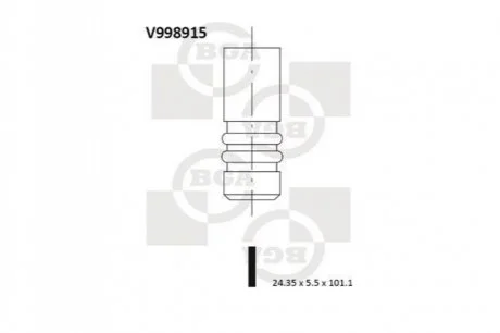 Клапан двигуна для BGA V998915 фото товару