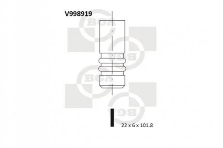 Клапан двигуна для BGA V998919 фото товару