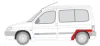 <strong>Ремонтна частина крила задн Лів CITROEN BERLINGO I PEUGEOT PARTNER 2D 07.96-10.08 BLIC 6504030550591P (фото 2)</strong>