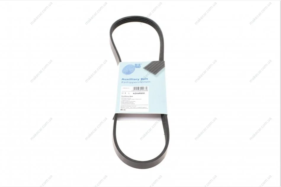 <strong>Ремінь генератора поліклиновий BLUE PRINT AD04R830 (фото 1)</strong>