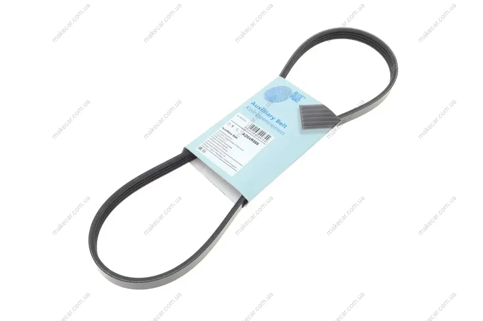 <strong>Ремінь генератора поліклиновий BLUE PRINT AD04R865 (фото 1)</strong>