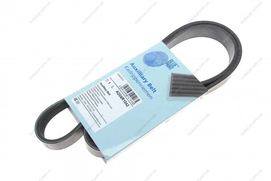 <strong>Ремінь генератора поліклиновий BLUE PRINT AD06R1042 (фото 1)</strong>