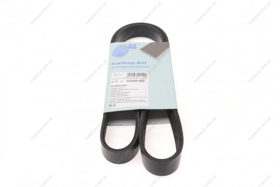 <strong>Ремень поликлиновый 6PK1080 SUBARU Outback 3,6 09-, HONDA BLUE PRINT AD06R1080 (фото 1)</strong>