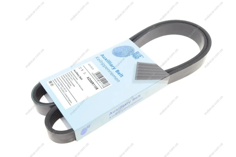 <strong>Ремінь генератора поліклиновий BLUE PRINT AD06R1105 (фото 1)</strong>