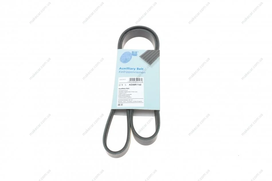 <strong>Ремень П-клиновой 6PK1140 BLUE PRINT AD06R1140 (фото 1)</strong>