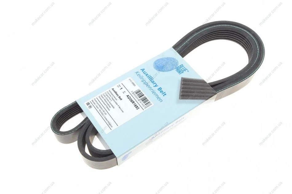 <strong>Ремінь генератора поліклиновий BLUE PRINT AD06R1692 (фото 1)</strong>