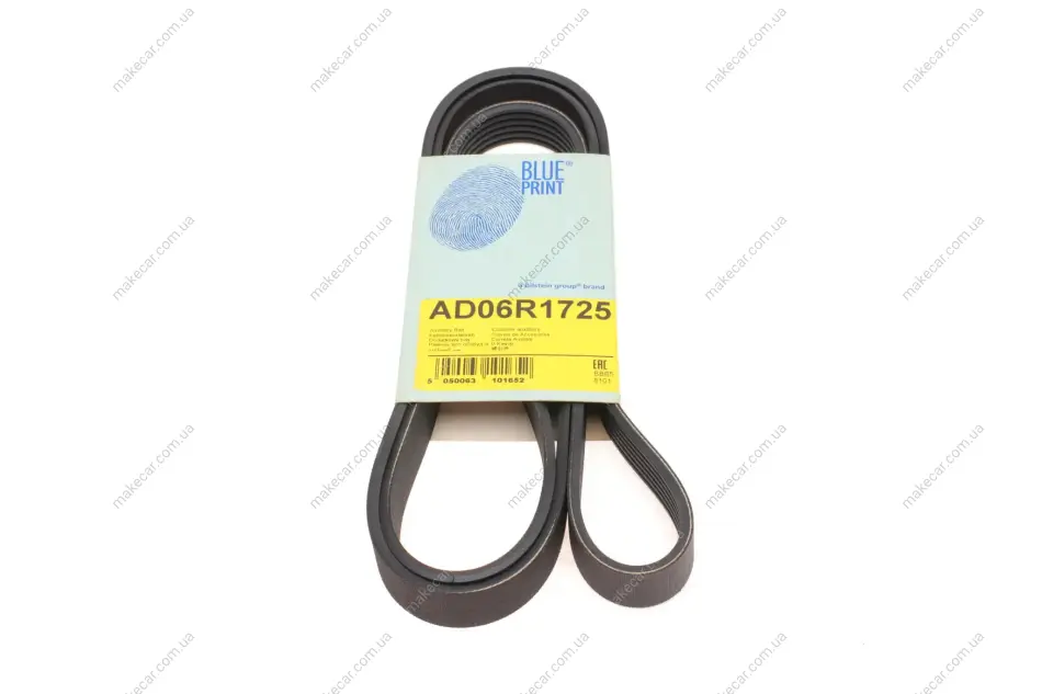 <strong>Ремінь генератора поліклиновий BLUE PRINT AD06R1725 (фото 1)</strong>