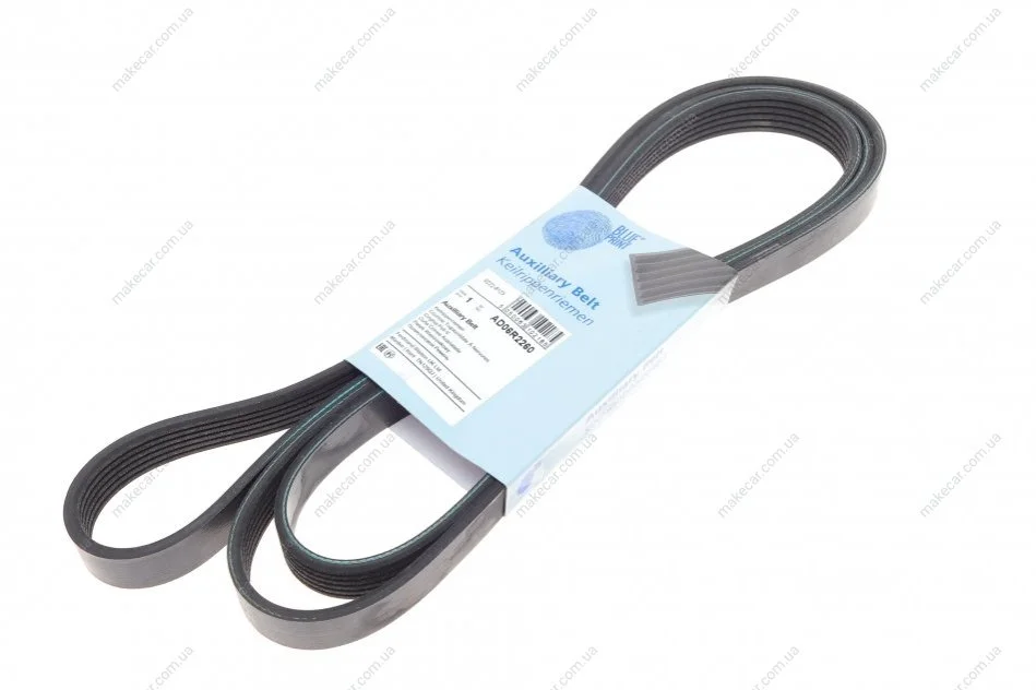 <strong>Ремінь генератора поліклиновий BLUE PRINT AD06R2260 (фото 1)</strong>
