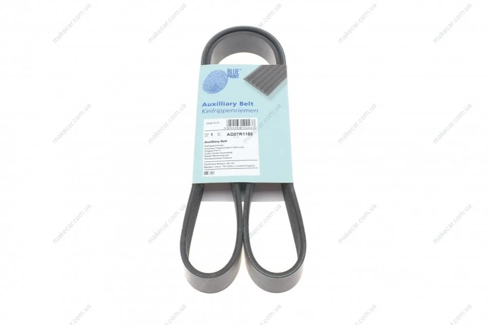 <strong>Ремінь генератора поліклиновий BLUE PRINT AD07R1153 (фото 1)</strong>