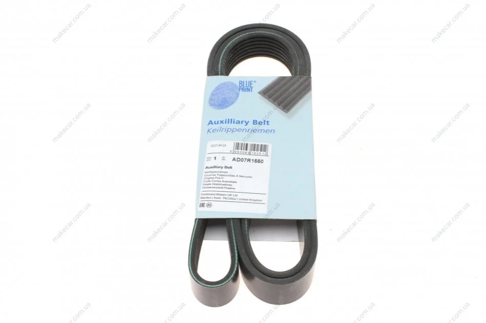 <strong>Ремінь генератора поліклиновий BLUE PRINT AD07R1550 (фото 1)</strong>