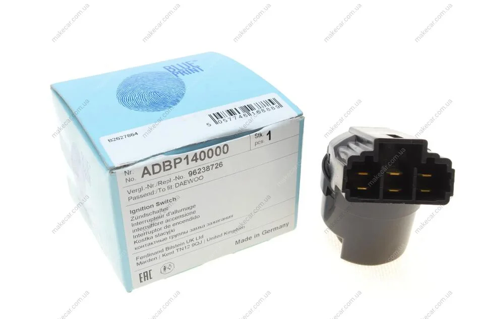<strong>Перемикач замка запалювання (Blue Print) BLUE PRINT ADBP140000 (фото 1)</strong>