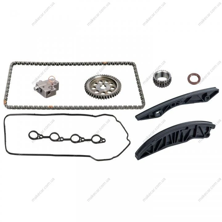 <strong>HYUNDAI К-кт ланцюга i20,i30 1.4/1.6 (ланцюг+натягувач+2шт. напр.+2шт. шестерні + сальник +2шт. прокладки) BLUE PRINT ADBP730021 (фото 1)</strong>