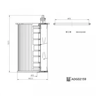 Фільтр оливи для KIA, Hyundai BLUE PRINT ADG02159 фото товару