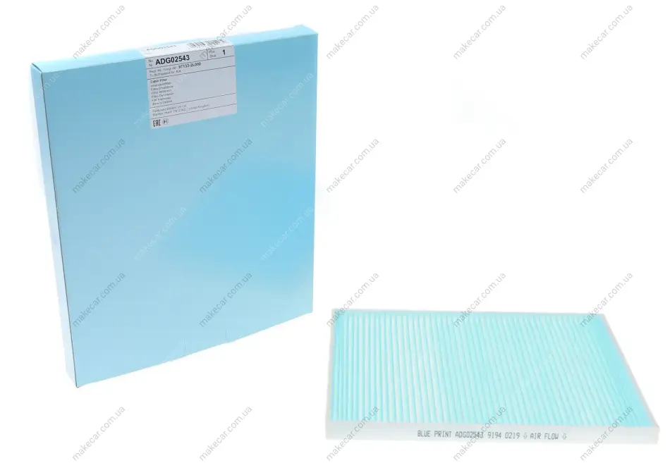 <strong>Повітряний фільтр салона BLUE PRINT ADG02543 (фото 1)</strong>