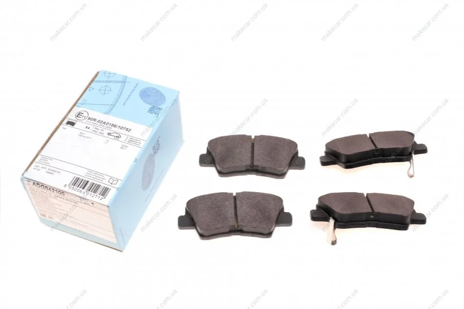 <strong>К-т колодок гальмівних BLUE PRINT ADG042100 (фото 1)</strong>