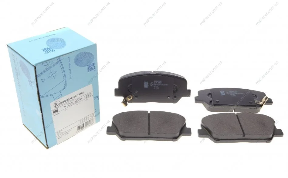 <strong>Комплект гальмівних колодок з 4 шт. дисків BLUE PRINT ADG042140 (фото 1)</strong>