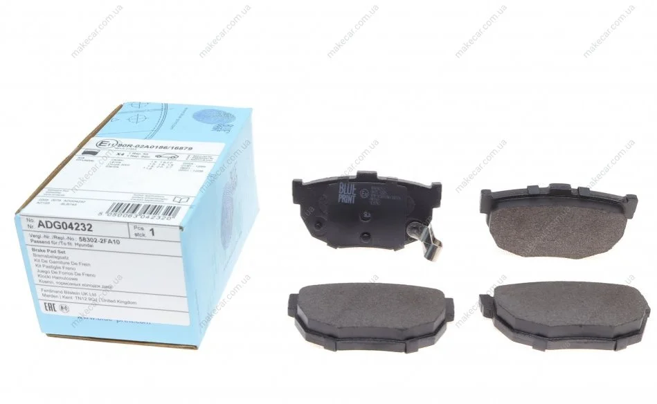 <strong>Гальмівні колодки дискові BLUE PRINT ADG04232 (фото 1)</strong>