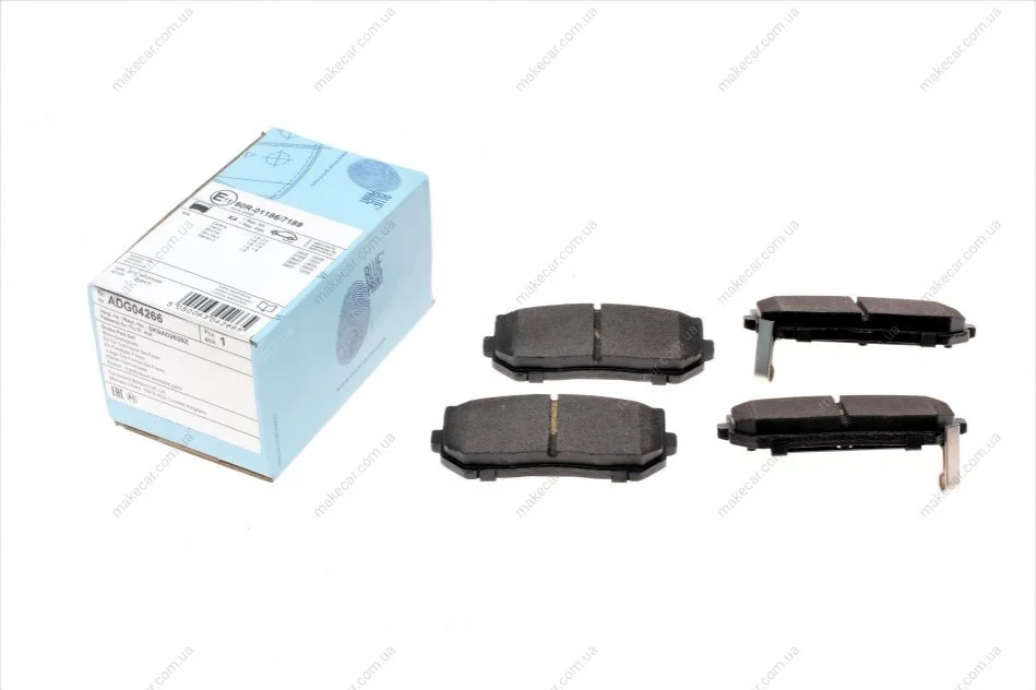 <strong>Комплект гальмівних колодок з 4 шт. дисків BLUE PRINT ADG04266 (фото 1)</strong>