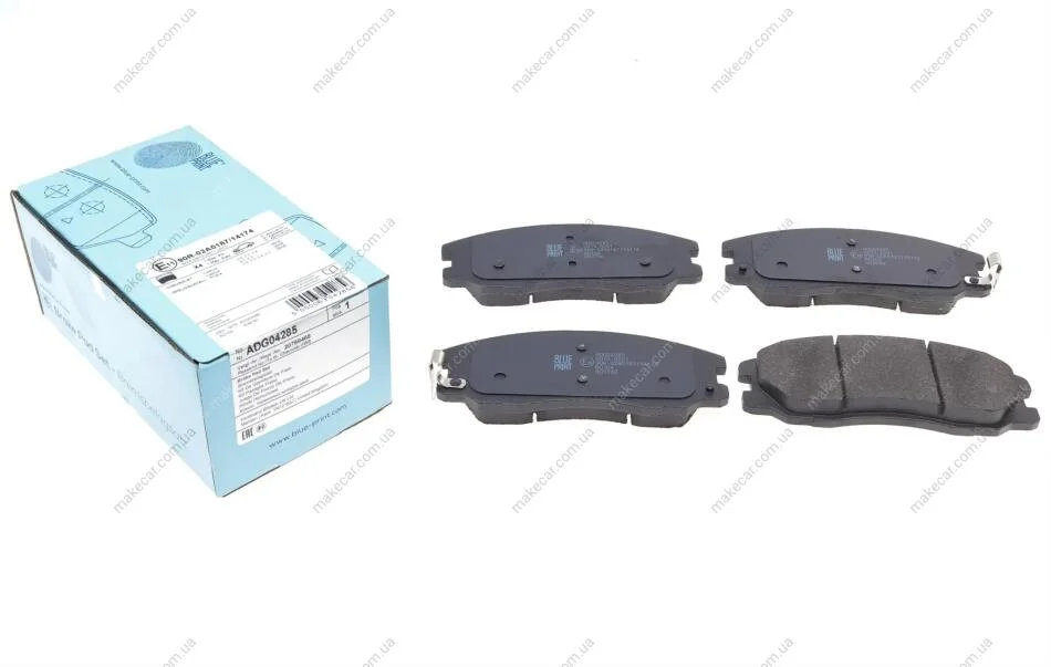 <strong>Комплект гальмівних колодок з 4 шт. дисків BLUE PRINT ADG04285 (фото 1)</strong>