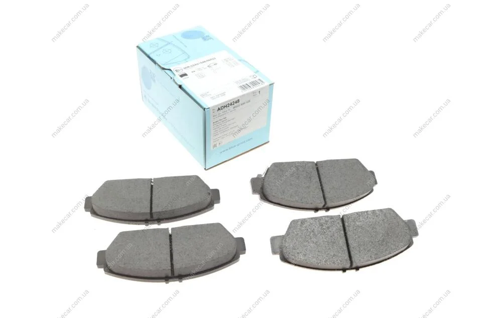 <strong>Комплект гальмівних колодок з 4 шт. дисків BLUE PRINT ADH24248 (фото 1)</strong>