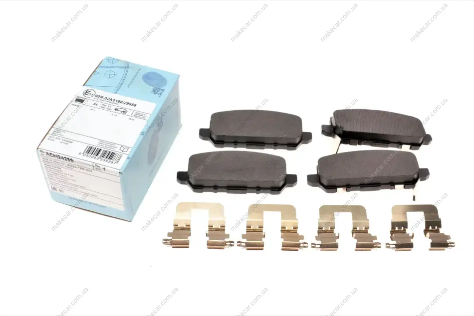 <strong>Комплект гальмівних колодок з 4 шт. дисків BLUE PRINT ADH24299 (фото 1)</strong>