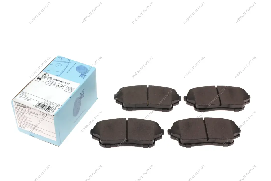 <strong>К-т колодок гальмівних BLUE PRINT ADK84233 (фото 1)</strong>